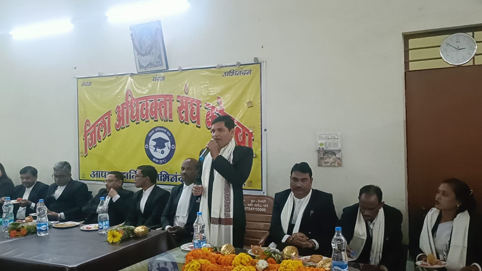 जिला अधिवक्ता संघ कोरबा ने सचिव व नवनिर्वाचित पार्षद नूतन सिंह का किया सम्मान