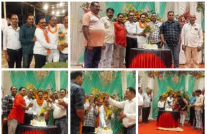 कामगार कल्याण समिति के द्वारा आशीर्वाद पॉइंट मे मनोज सिंह का जन्मदिन केक काट कर भव्य रूप से मनाया गया