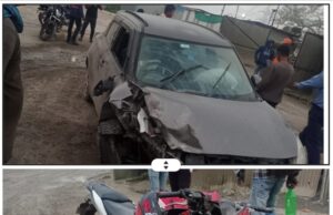 बालको प्रोजेक्ट गेट के सामने दर्दनाक सड़क हादसा — स्विफ्ट कार की टक्कर से युवक गंभीर रूप से घायल, अस्पताल में भर्ती